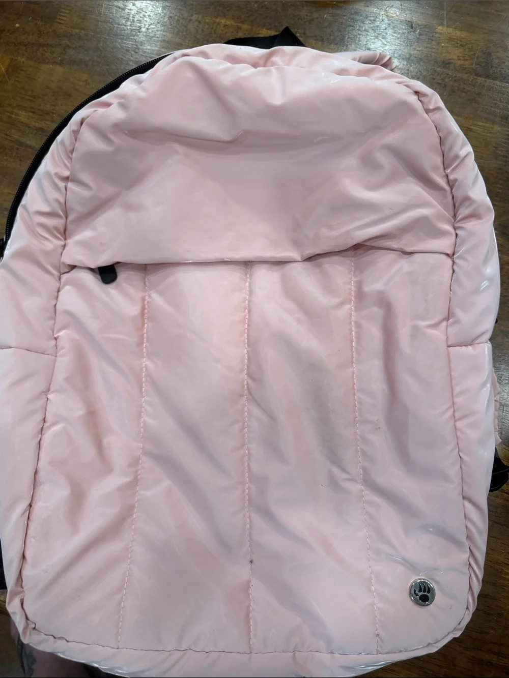 BearPaw Light Pink Puffer Backpack